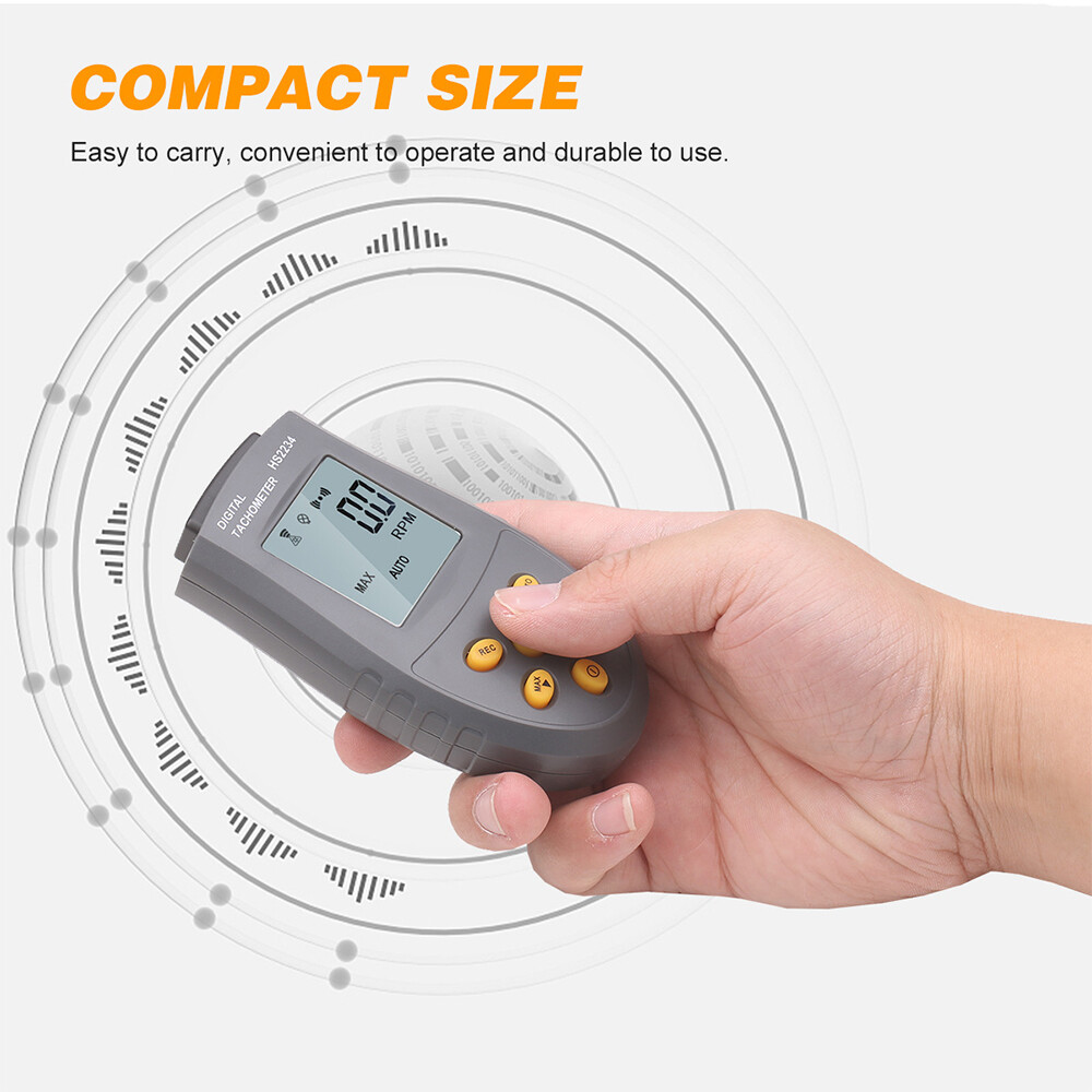HS2234 Tachometer NonContact Digital Display Speedometer Digital Tachometer