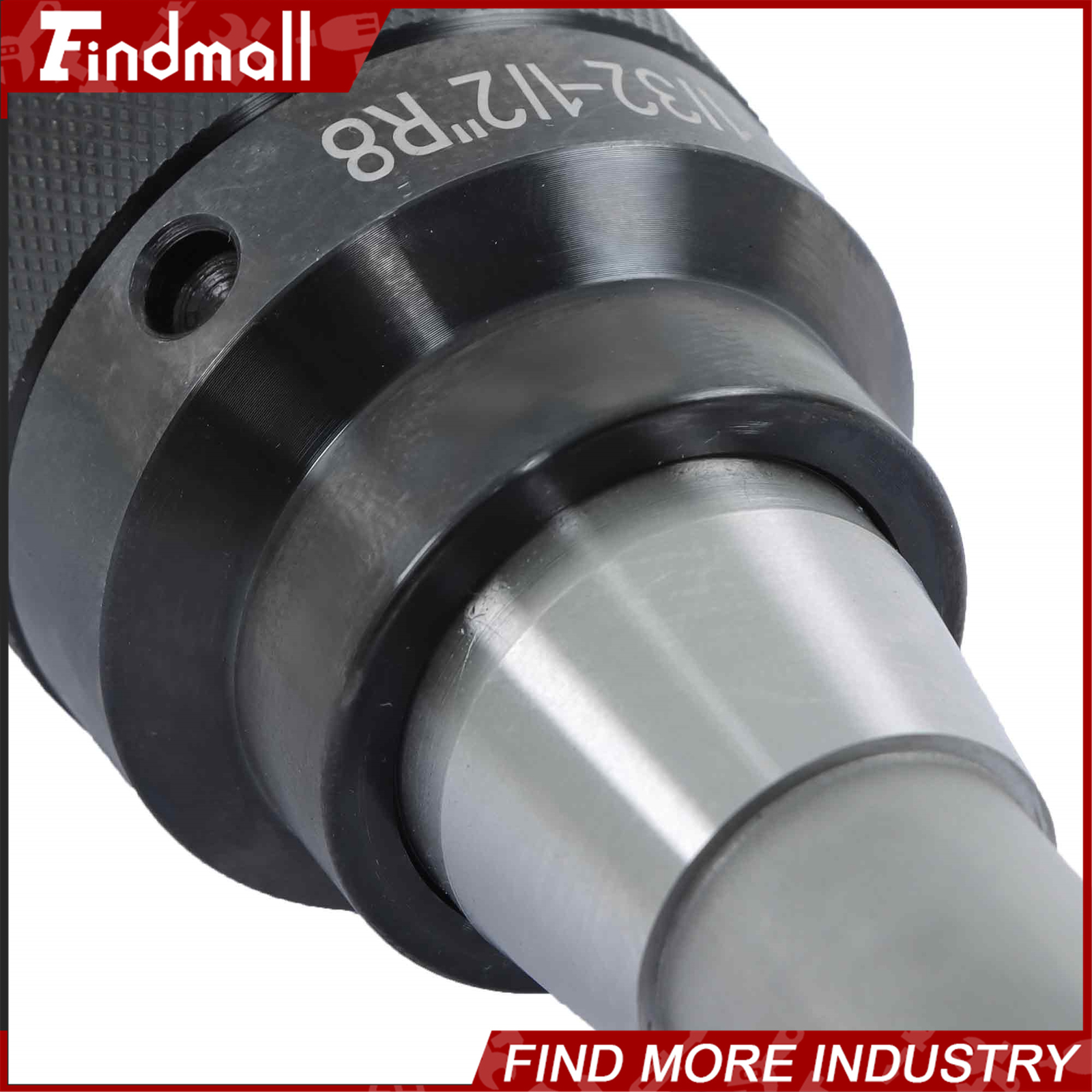 Findmall High Precision Keyless 1/32" - 1/2" Drill Chuck with R8 Integral Shank