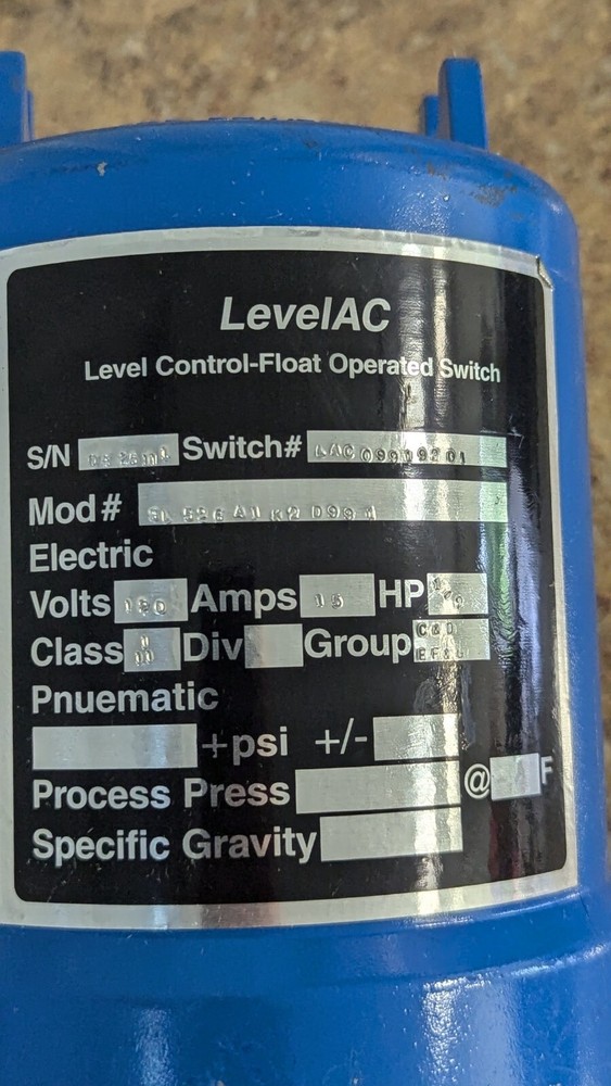 LevelAc Sensor Level Control AC Liquid Side Mount Float Switch Gems SL-500