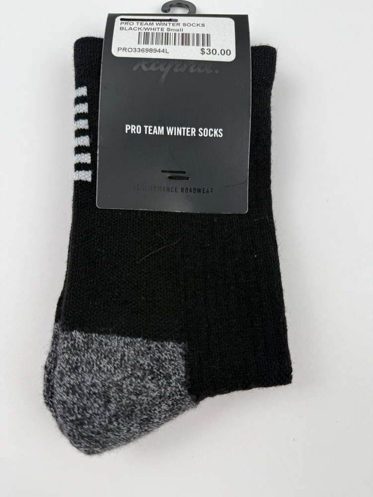 Rapha Pro Team Winter Socks  SIZE Small Black