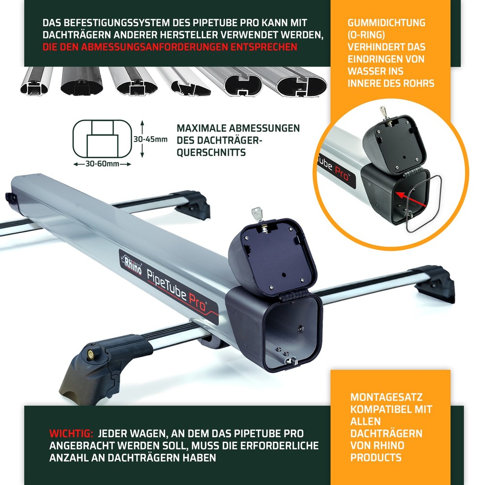 Pipe for transporting pipes Iveco Daily 2014- Silver Anodizing