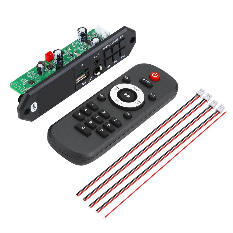 7V-24V Remote Control Car Radio Module Blue-tooth 5.0 MP3 Decoder Board Antenna