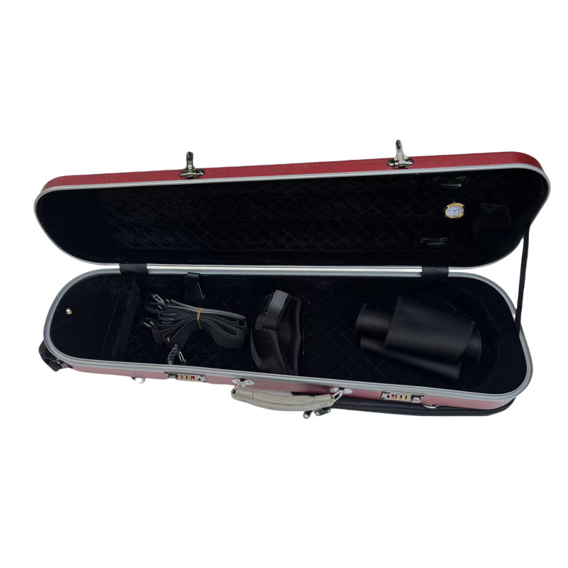 High-grade 4/4 Violin Case Abrazine dark red Compound material, with coded lock