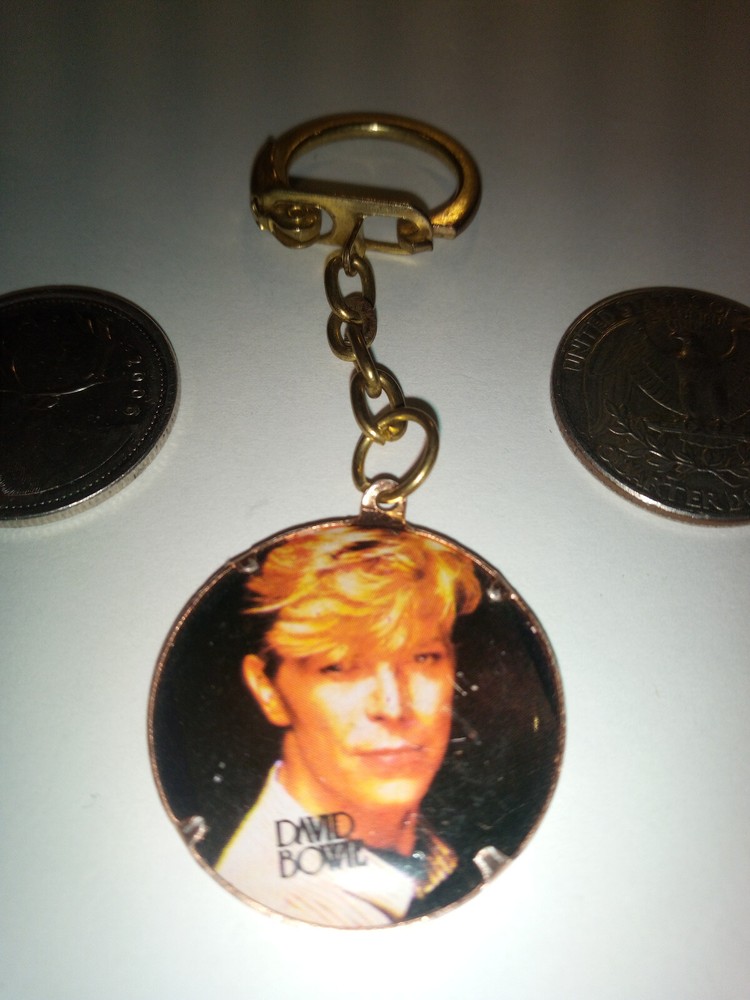 1980s David Bowie Keyring Keychain