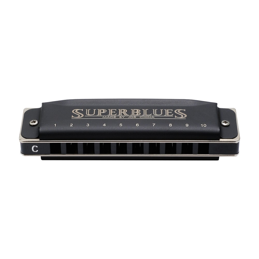 JDR Super Blues 10 Hole Diatonic Harmonica - Plays Great!