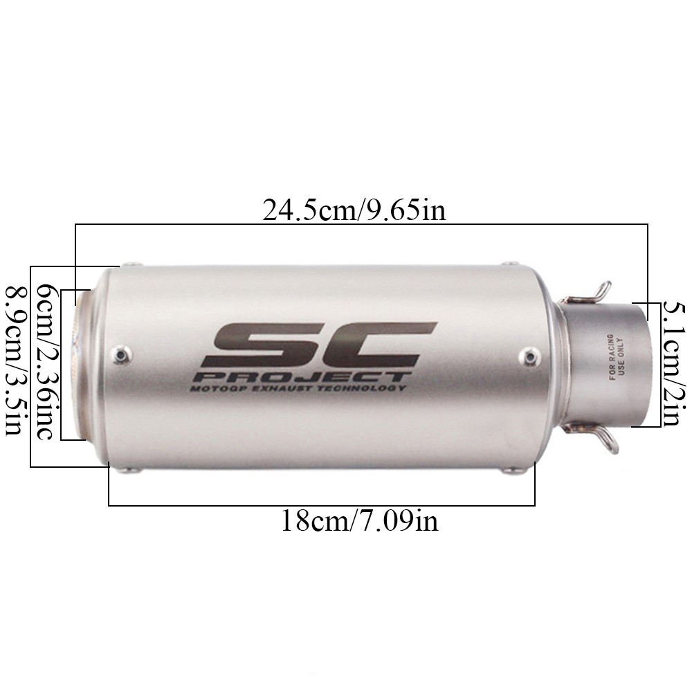 Fit Kawasaki Z900 2017-24 Slip On Full Exhaust Header Link Pipe Muffler Titanium