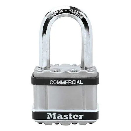 Master Lock M5lfsts Padlock, Keyed Different, Long Shackle, Square Stainless