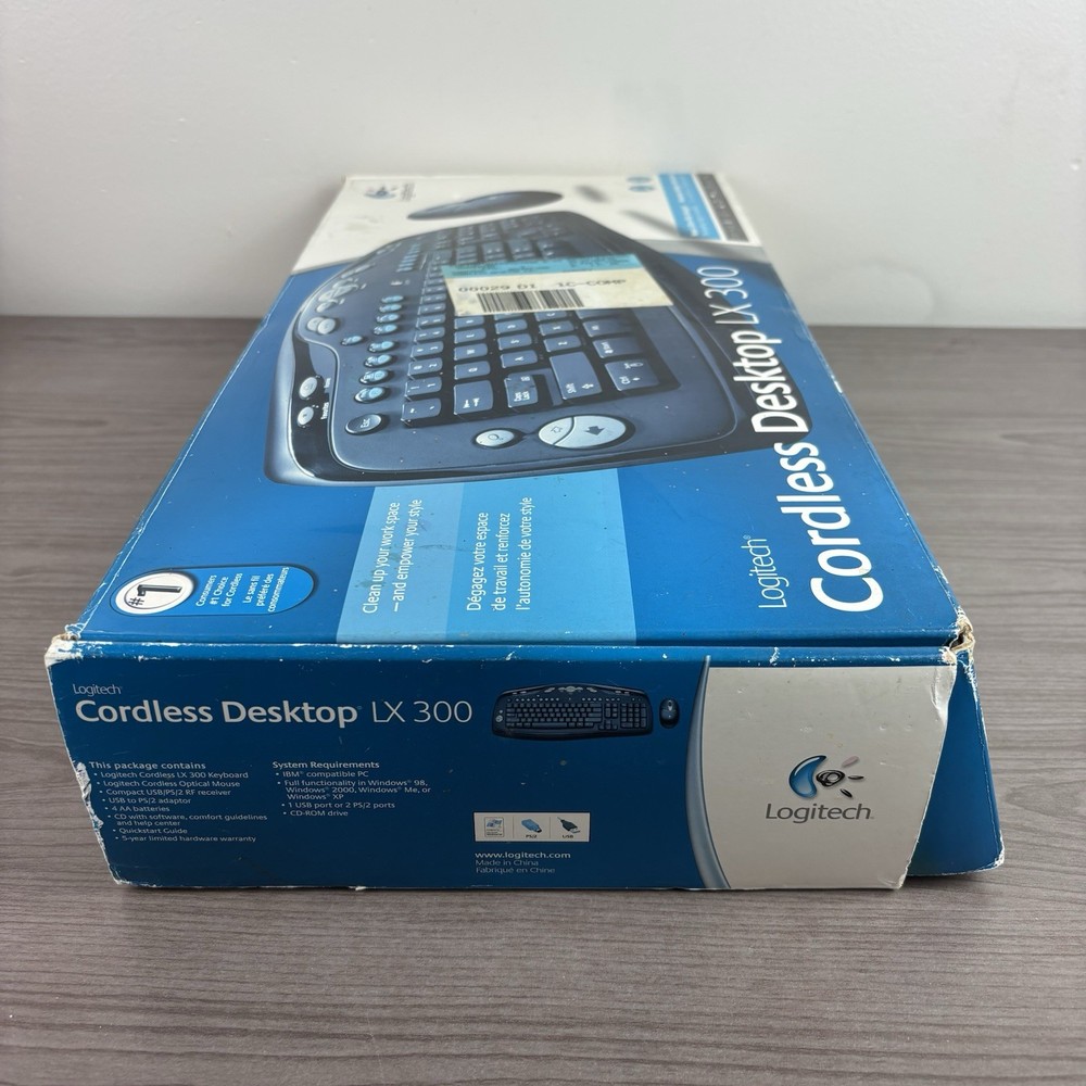 Logitech Cordless LX300 Desktop Express Keyboard and Mouse Combo