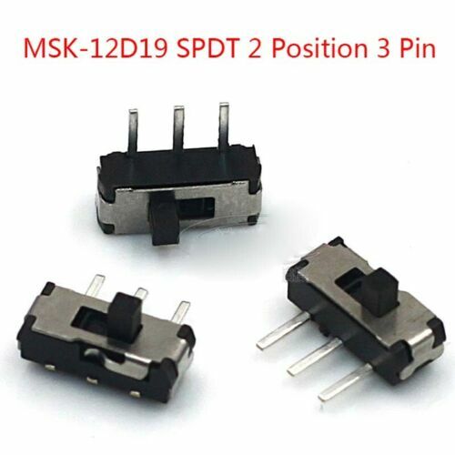 ON-OFF Micro Slide Switch SPDT 2 Position 3 Pin PCB Panel Microswitch SMD Switch