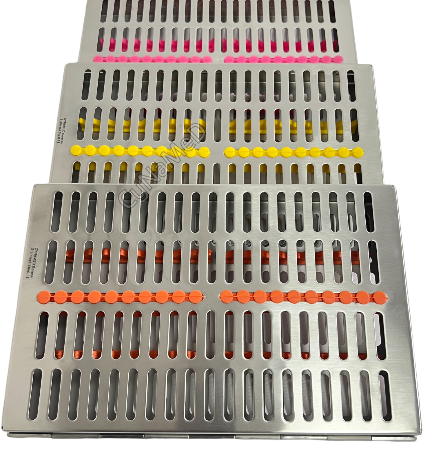 GERMAN DENTAL AUTOCLAVE STERILIZATION CASSETTE RACK BOX TRAY FOR 20 INSTRUMENTS