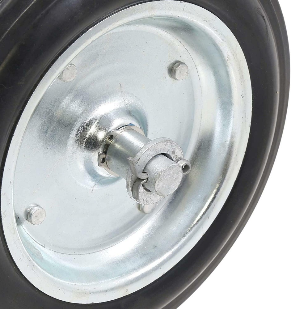 Chain Link Double Wheel Carrier w/ 8" Solid Rubber Wheels for Sliding Gates