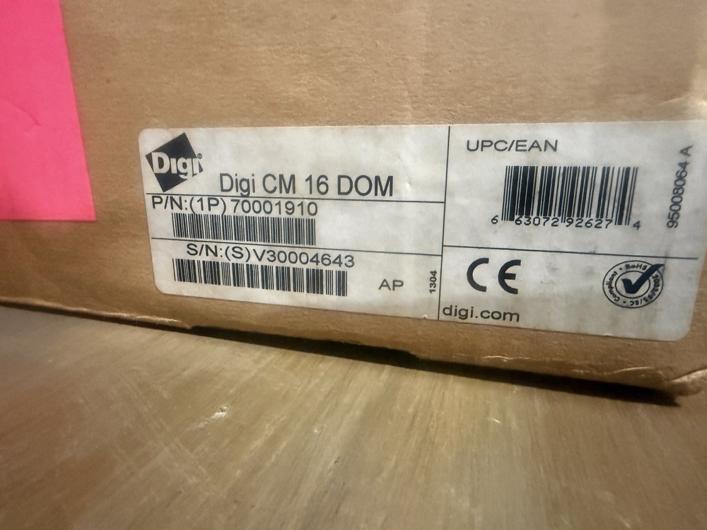 Digi CM 32 Connectware 32-Port Terminal Server Console –Tested And Powered On