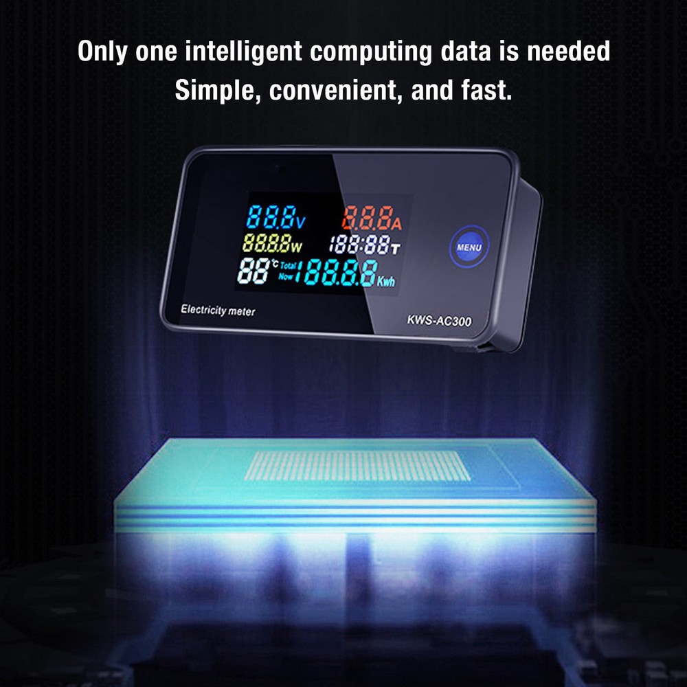 Digital AC Multimeter LCD Display Voltage Current Meter For Industrial Enterpris