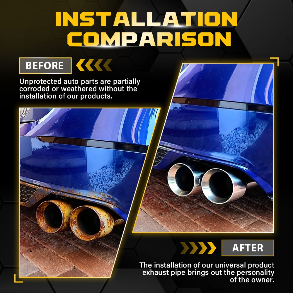 Exhaust Tip For 18-22 Honda Accord Sport Touring Akasaka Quad Tip Muffler 2X