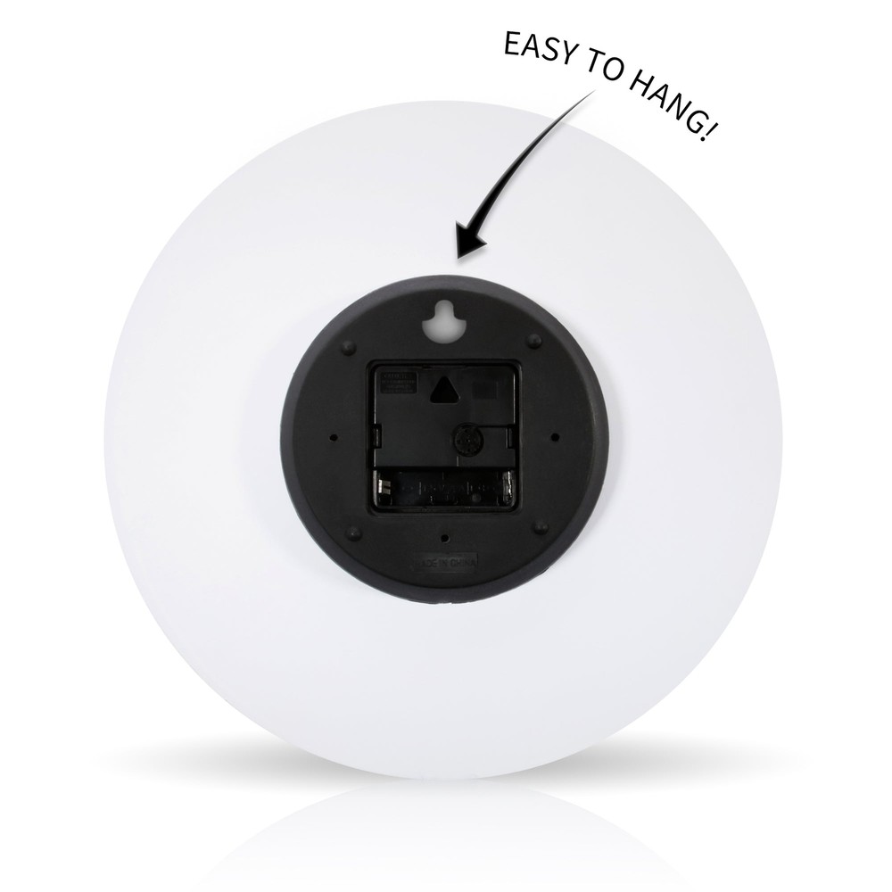 Winter br Round Acrylic Wall Clock 10.75"