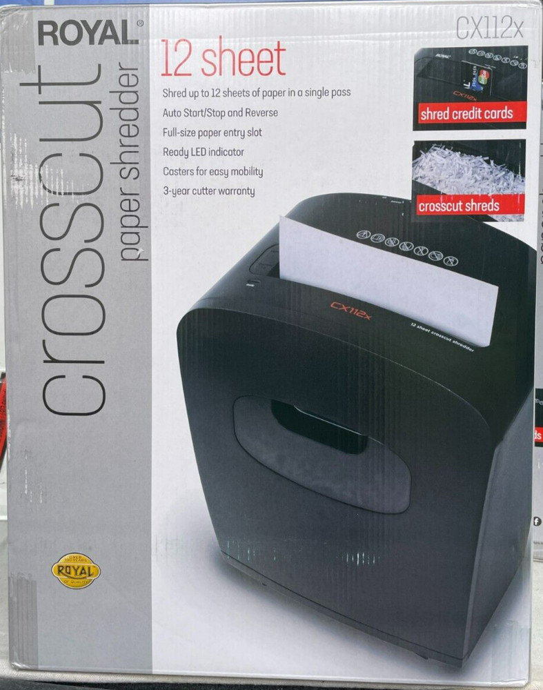 Royal - 112MX - Medium Duty Shredder - Black
