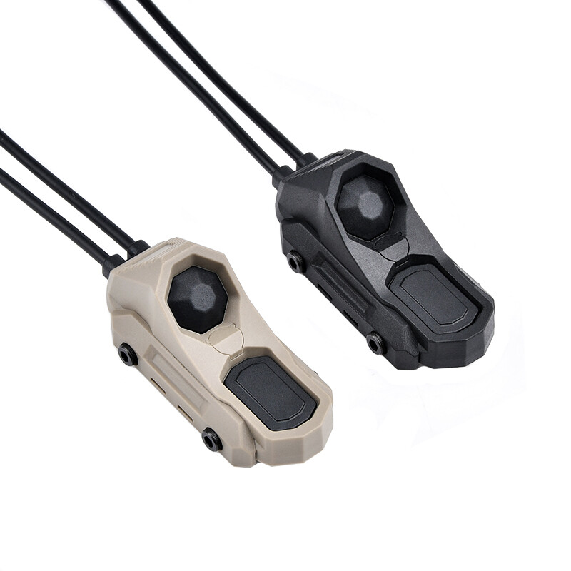 WADSN Tactical Flashlight Remote Dual Pressure Switch PEQ DBAL ModButton Control