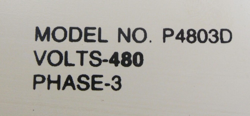 PSYTRONICS P4803D TRANSIENT VOLTAGE SURGE SUPPRESSOR 480V 3PH