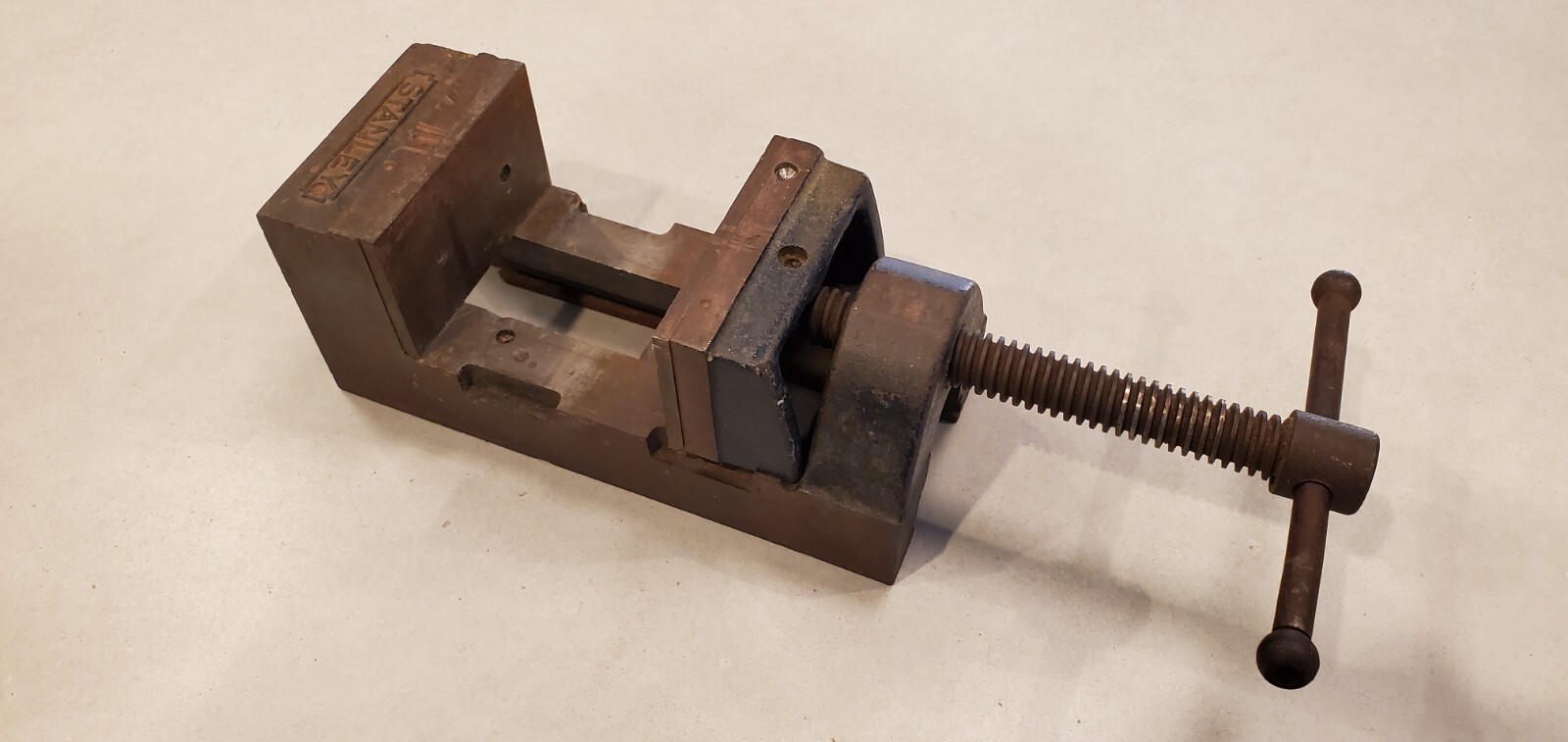 STANLEY No. 993A 3 in. Drill Press Machinist Vise. Vintage