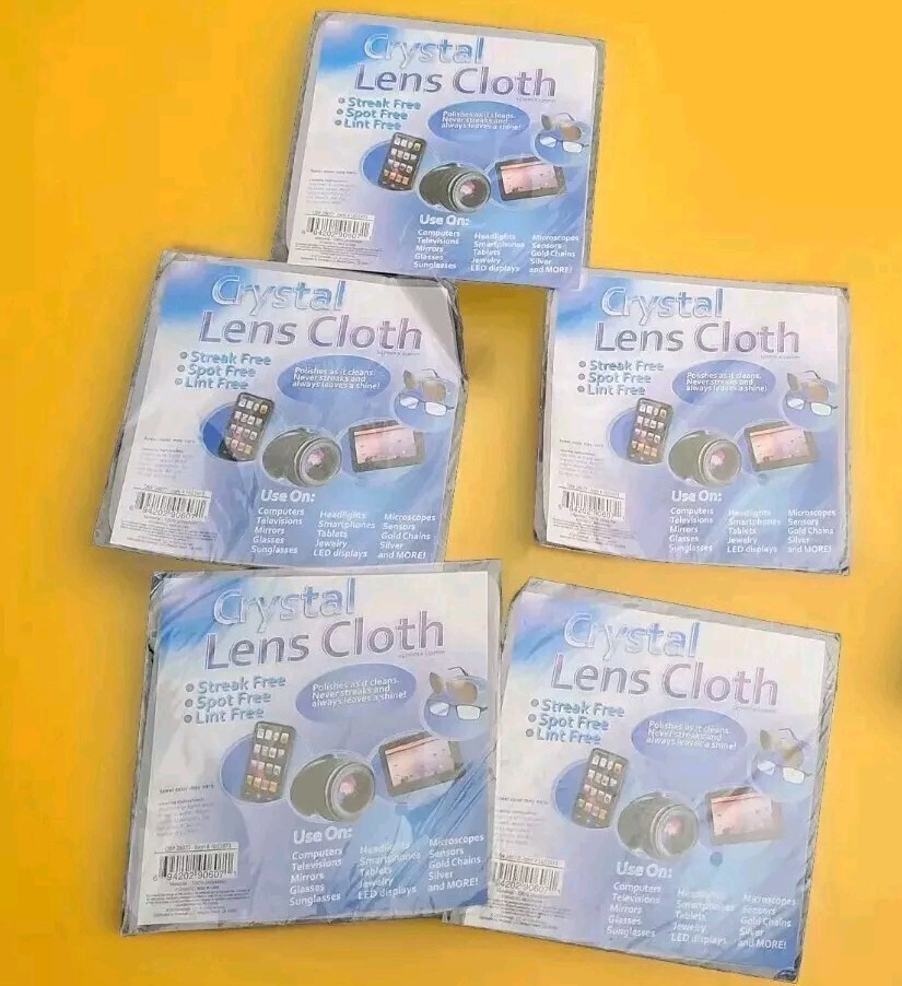 5 PACK Crystal Lens Cloth + GET 1 FREE