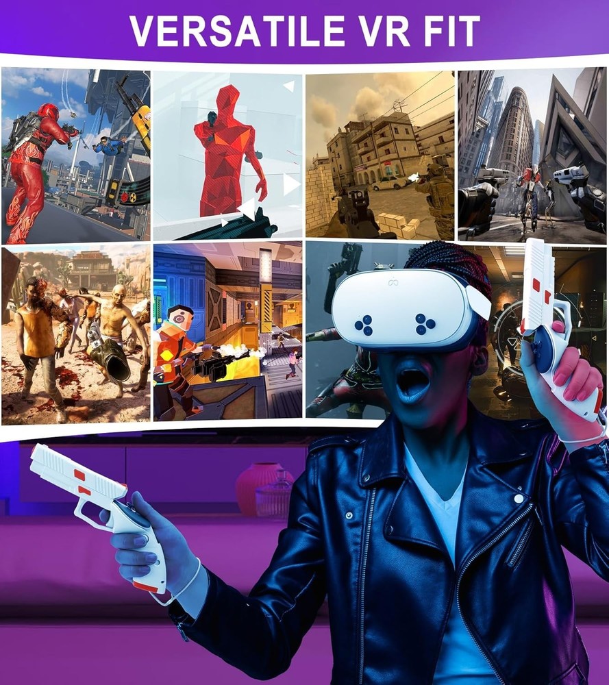 Enhanced VR Game Controller Grip with Anti-Slip Feature for Oculus Quest 3