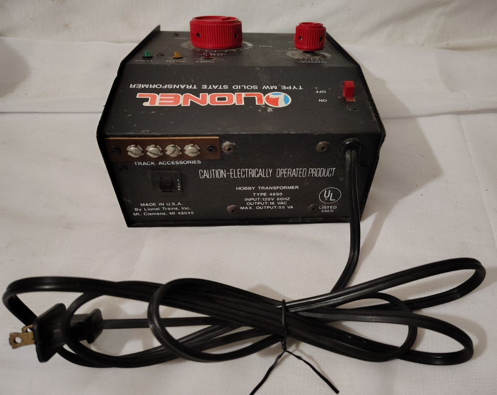 Lionel Type MW Solid State Transformer Model 4690 Tested Working