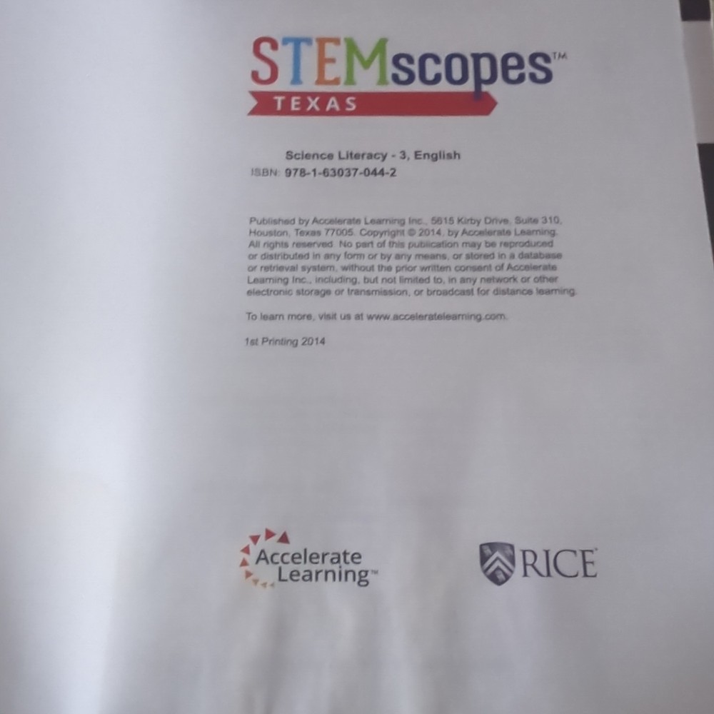 STEMscopes Grade 3 Bundle(Texas) Explore Journal, Science Literacy, Stemscopedia