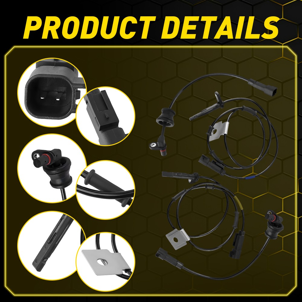 4X Front Rear Left&Right ABS Wheel Speed Sensor for 2010-17 Equinox Chevrolet ER