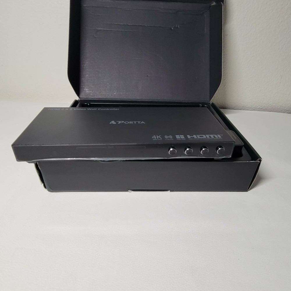 HDMI Video Wall Controller 2x2 4K Portta Video Wall Processor w/11 Splicing Mode