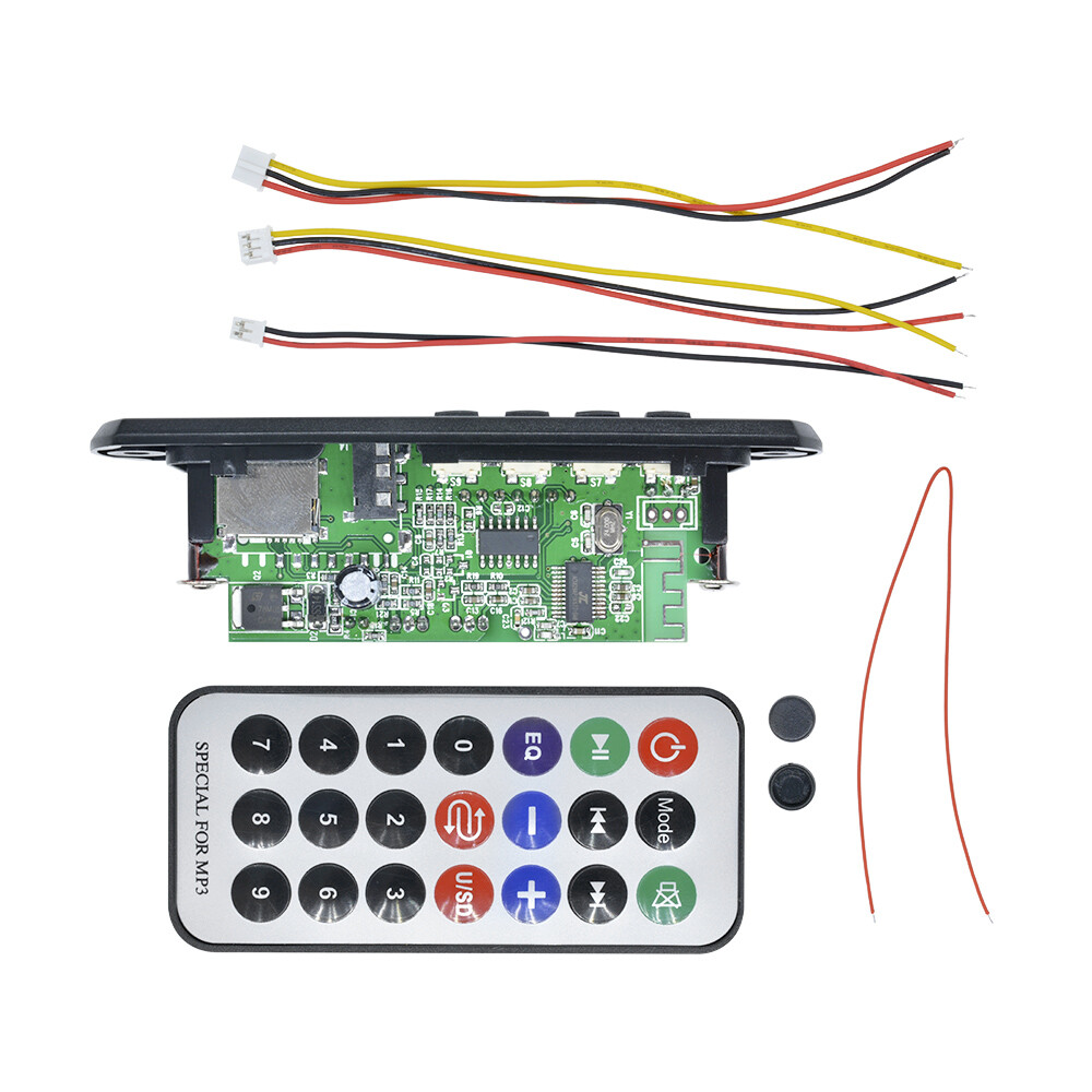 Wireless 12V WMA 2*15W amplifier MP3 Decoder Board Audio Module USB TF Radio Car
