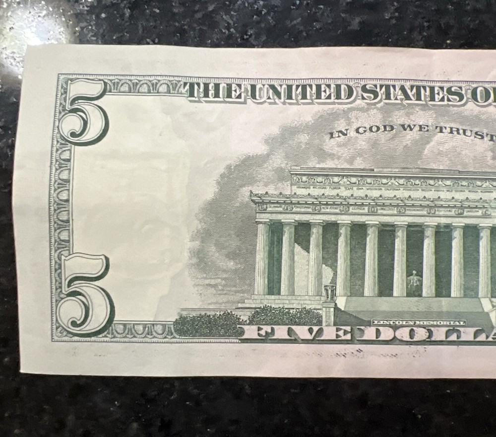 Super Repeater Binary fancy serial number PG 23632323 B/ink from Front On Back