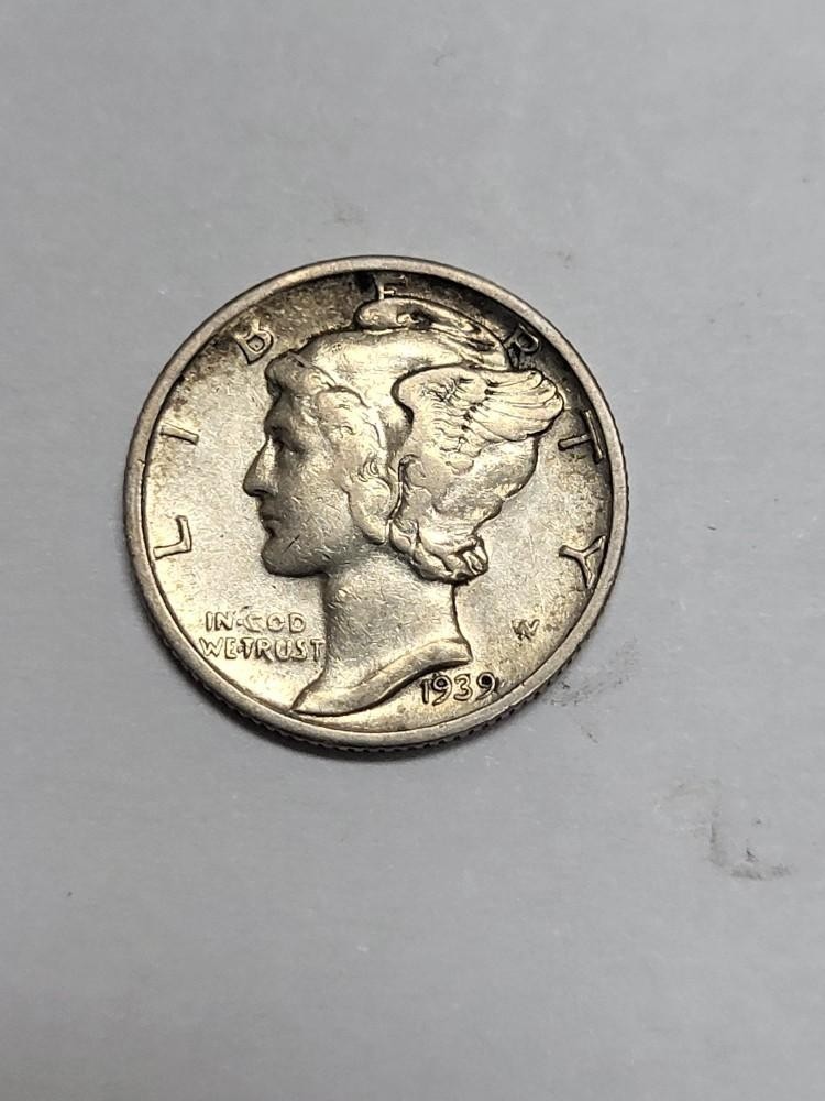 1939 S  Mercury Dime