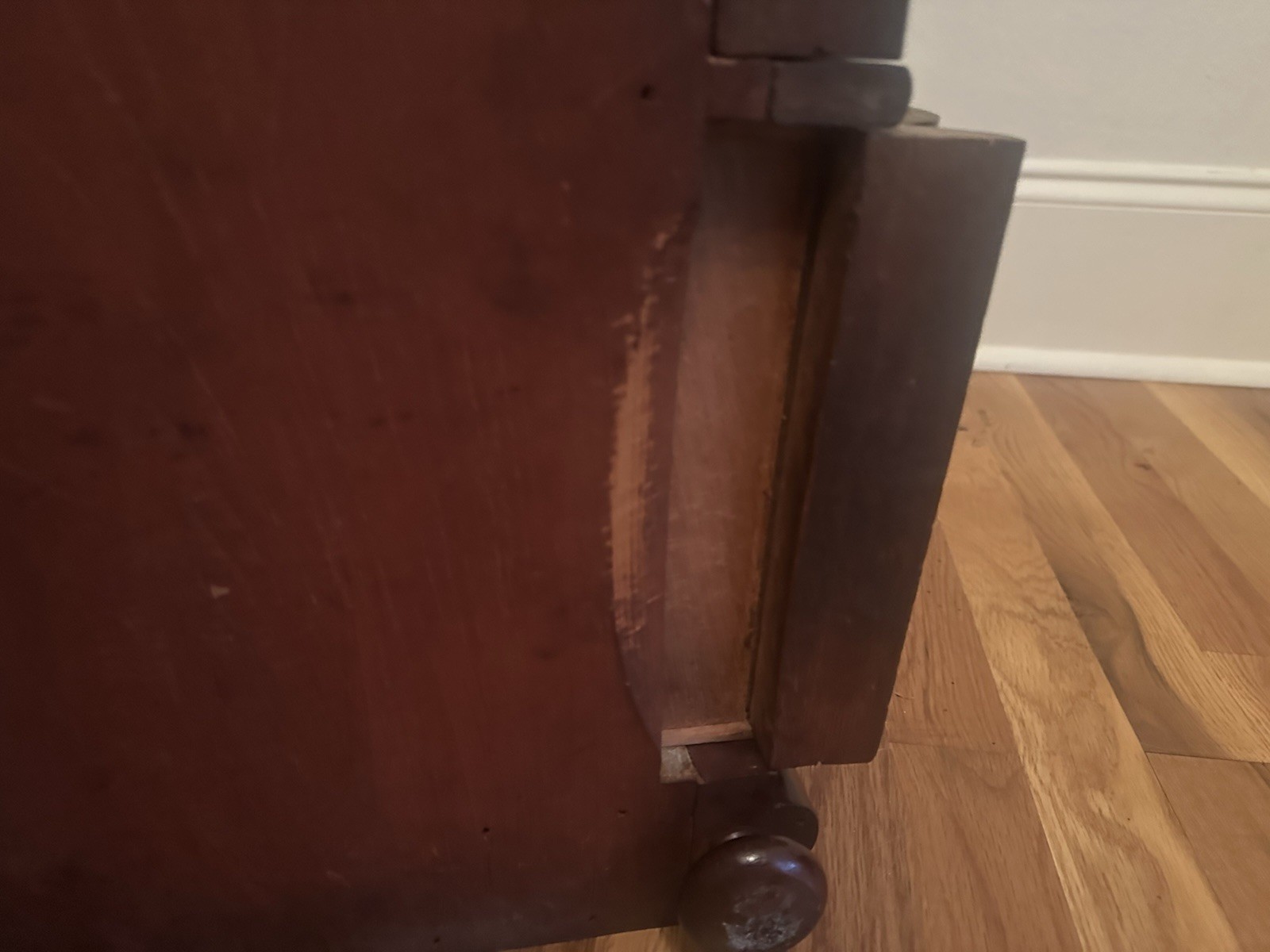 Antique English Georgian Mahogany Shaving Stand Dressing Table w Swing Mirror