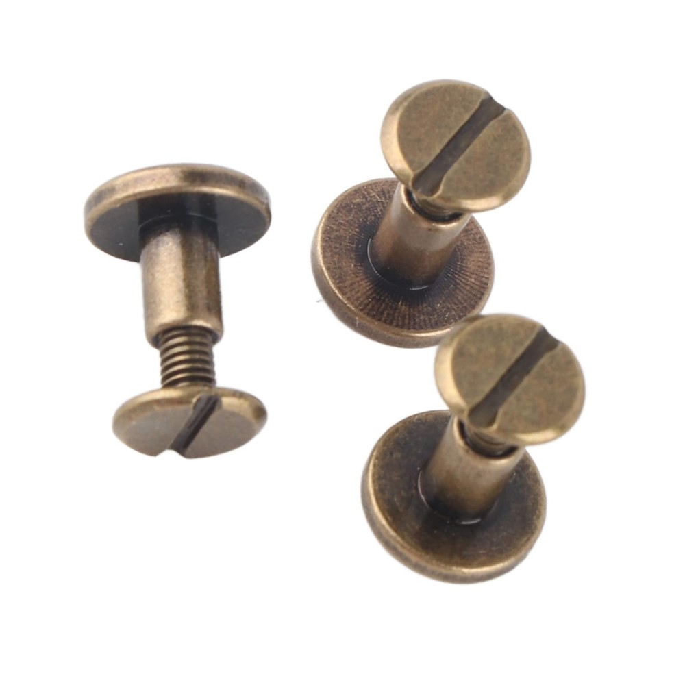Rivets, 20 Pieces Flat Head, Copper, Brass, Screws, Nuts, Nails, Rivets...