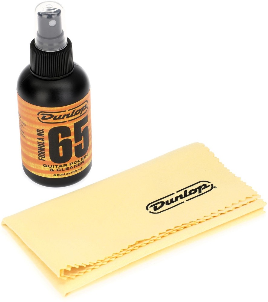 Dunlop 654C Formula No. 65 & Polish Cloth (2-pack) Bundle