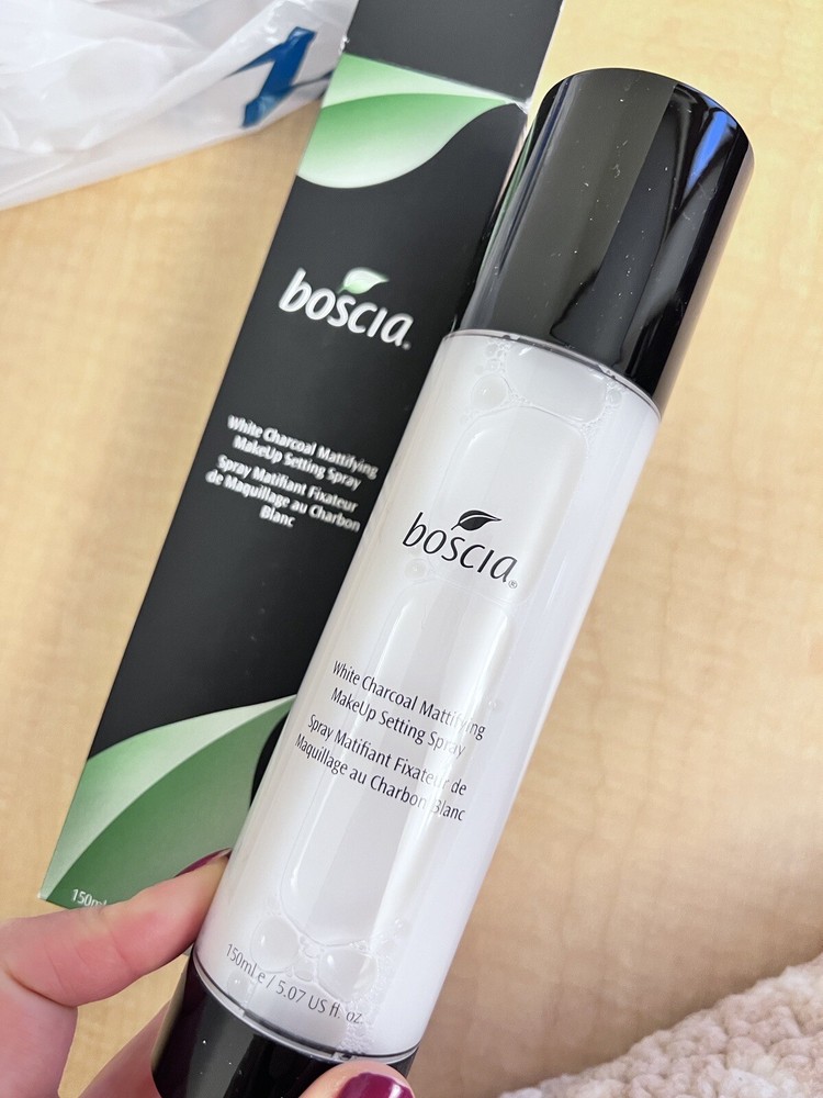 BOSCIA WHITE CHARCOAL Mattifying Makeup Setting Spray  5.0oz/150ml NIB