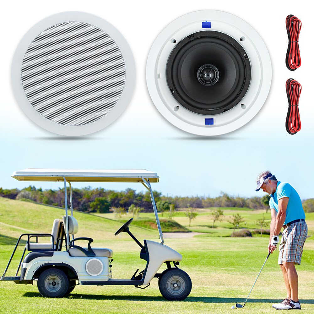 Herdio 6.5" 320W Bluetooth Ceiling Speakers 2-Way Flush Mount Wall