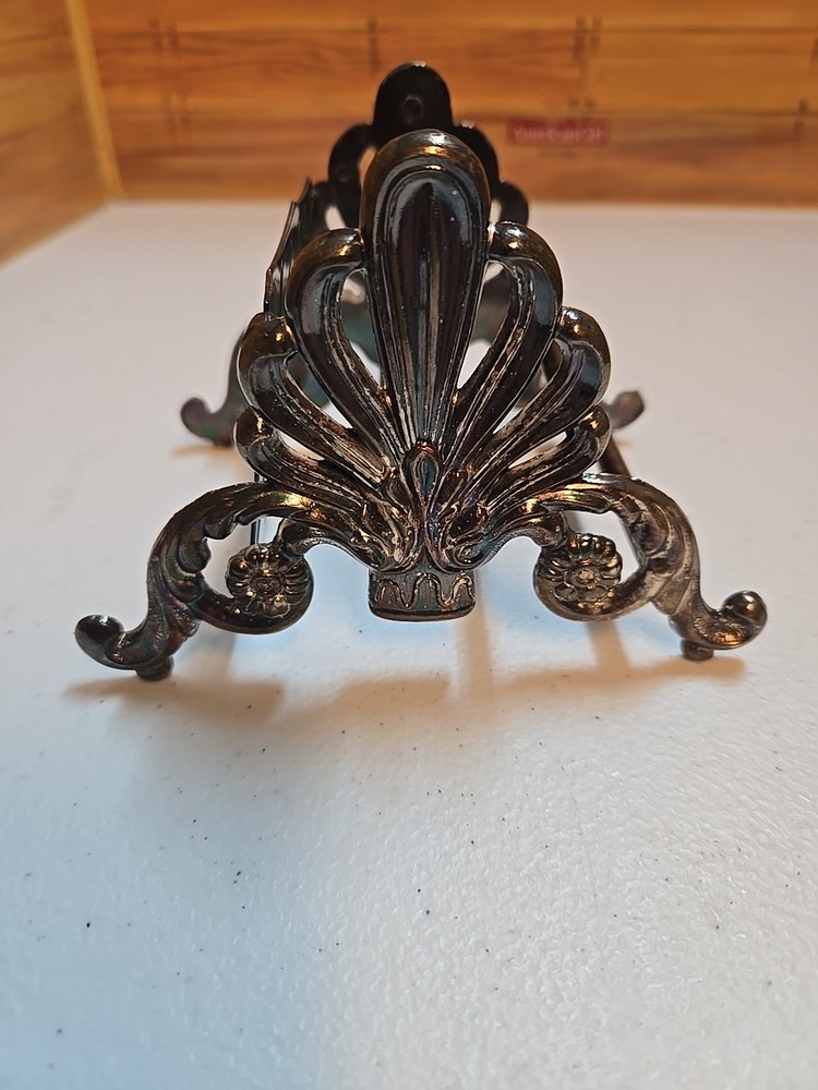 Vintage Ornate Silverplate Formal Knife Rack for 12