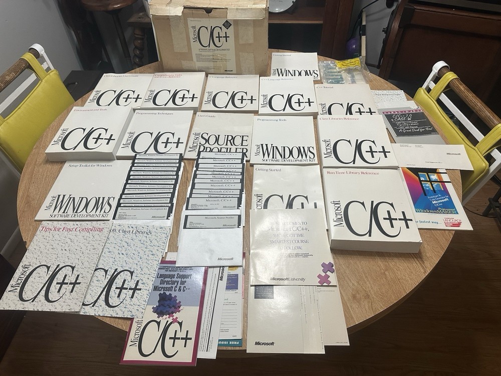 1992 Microsoft C/C++ Windows Software Development Kit Rare Set