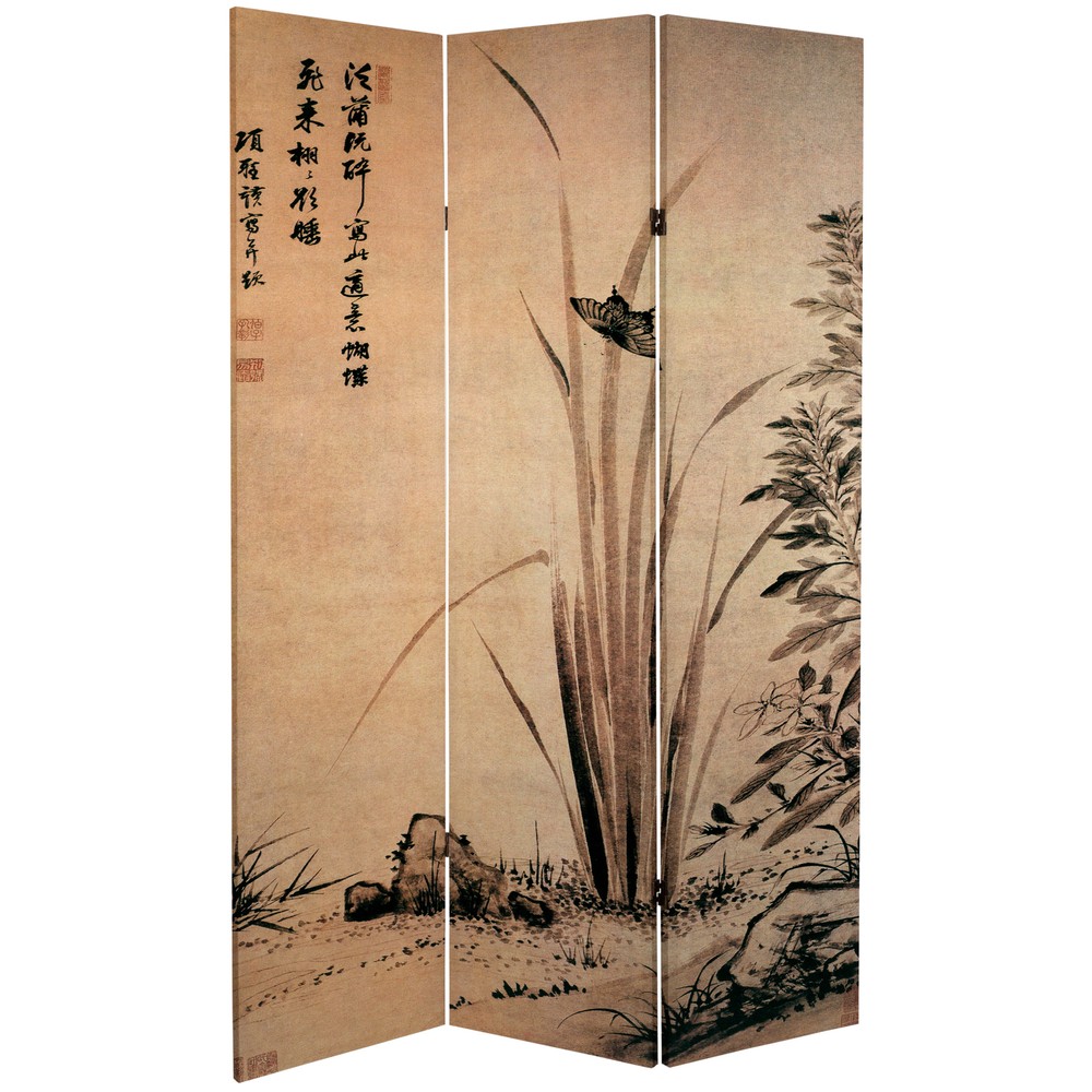 6 ft. Tall Double Sided Cranes Room Divider