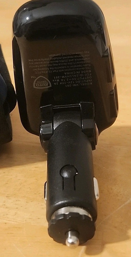 Auto Drive VM201 Bluetooth FM Wireless Transmitter with Dual USB Charging Ports