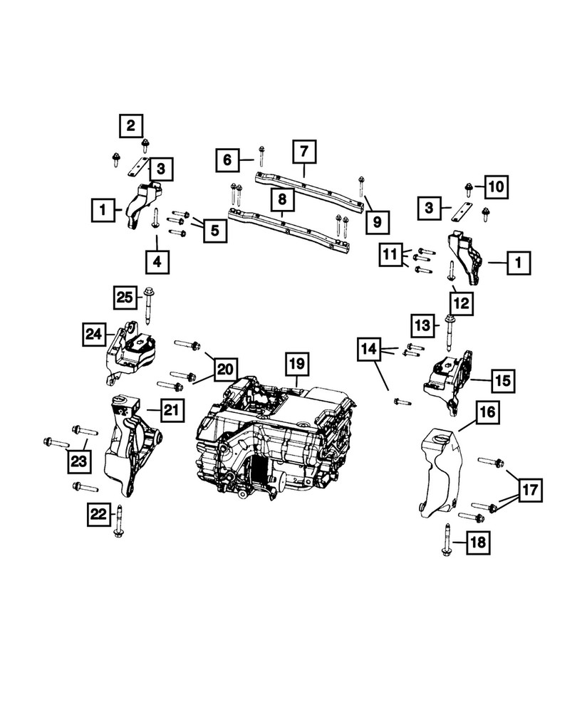 Genuine Mopar Brace 68590132AB