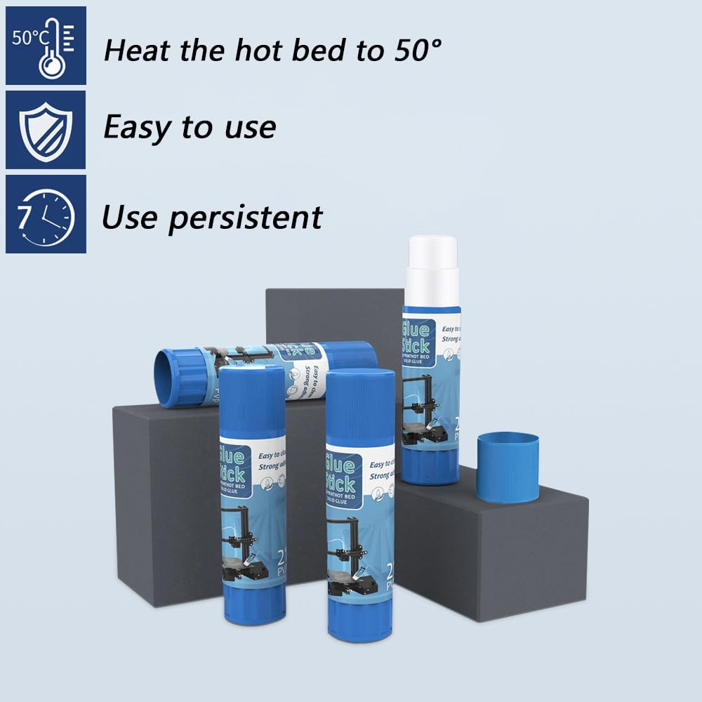 3D Printer Glue Sticks PVP Solid Glue Sticks for 3D Printer Hot Bed Removing Pri