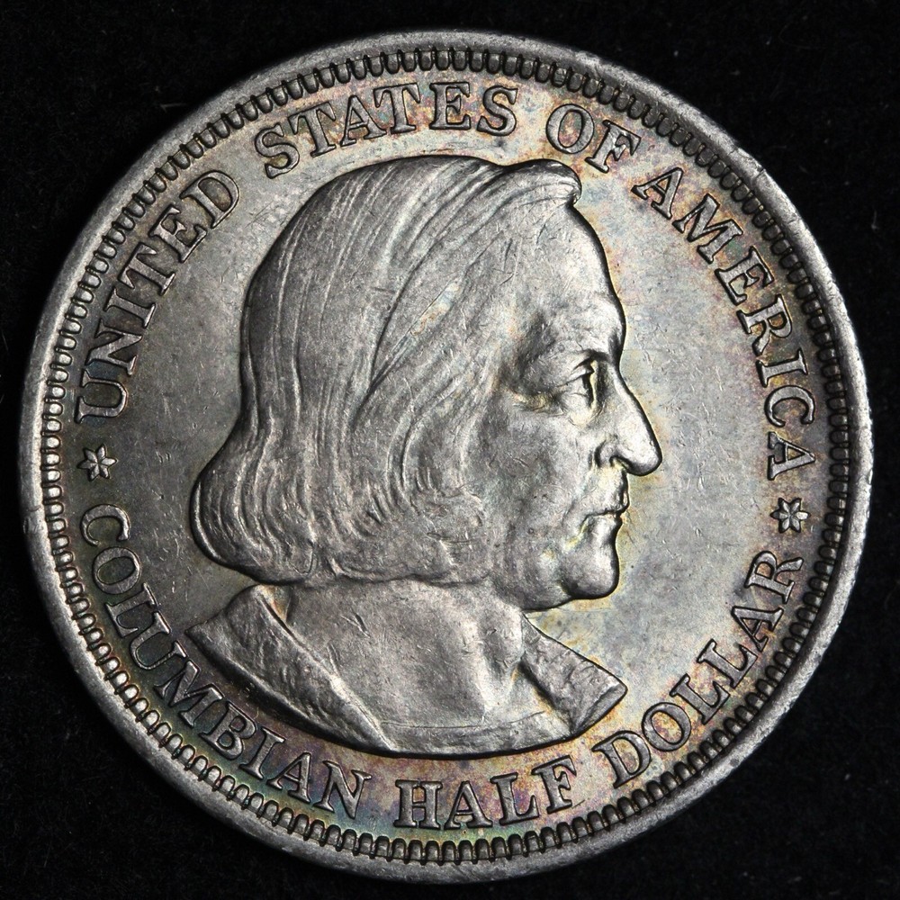 1893 Columbian Exposition Silver Half Dollar BU *UNCIRCULATED MS TONED E331 ARCB