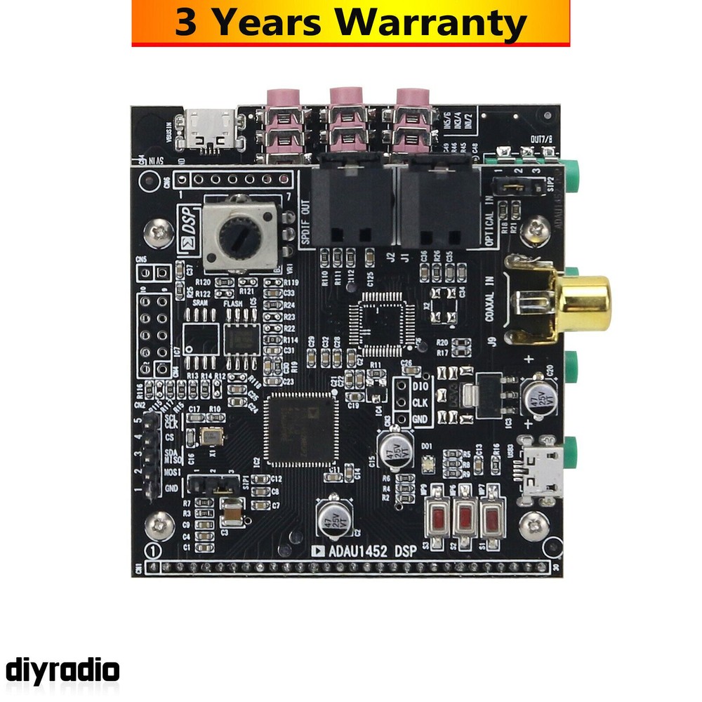 ADAU1452-DSP Development Board CS42448 6 In 8 Out Decoder Board Support SPI I2C