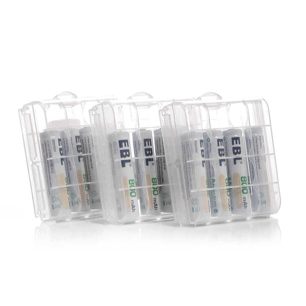 Lot EBL Rechargeable AA AAA Ni-MH Batteries 2300 2800mAh / Charger with Dual USB