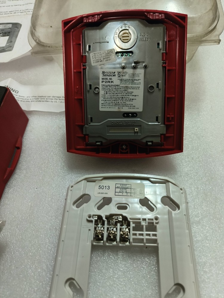 SYSTEM SENSOR MODEL NO. P2RK & HEAT DETECTOR 5602