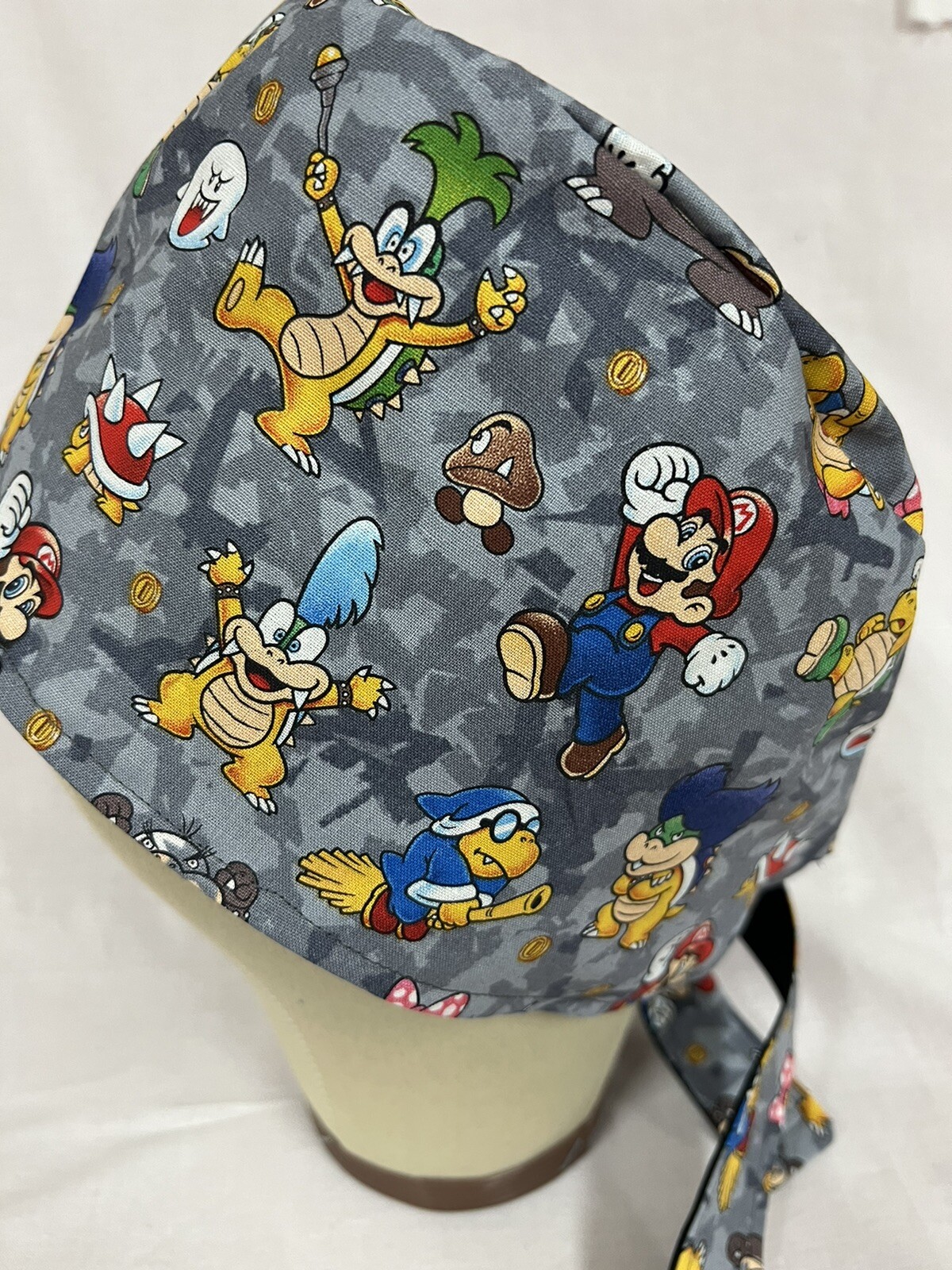 Men/Women Surgical Scrub Cap Lined Party Characters 100% Cotton
