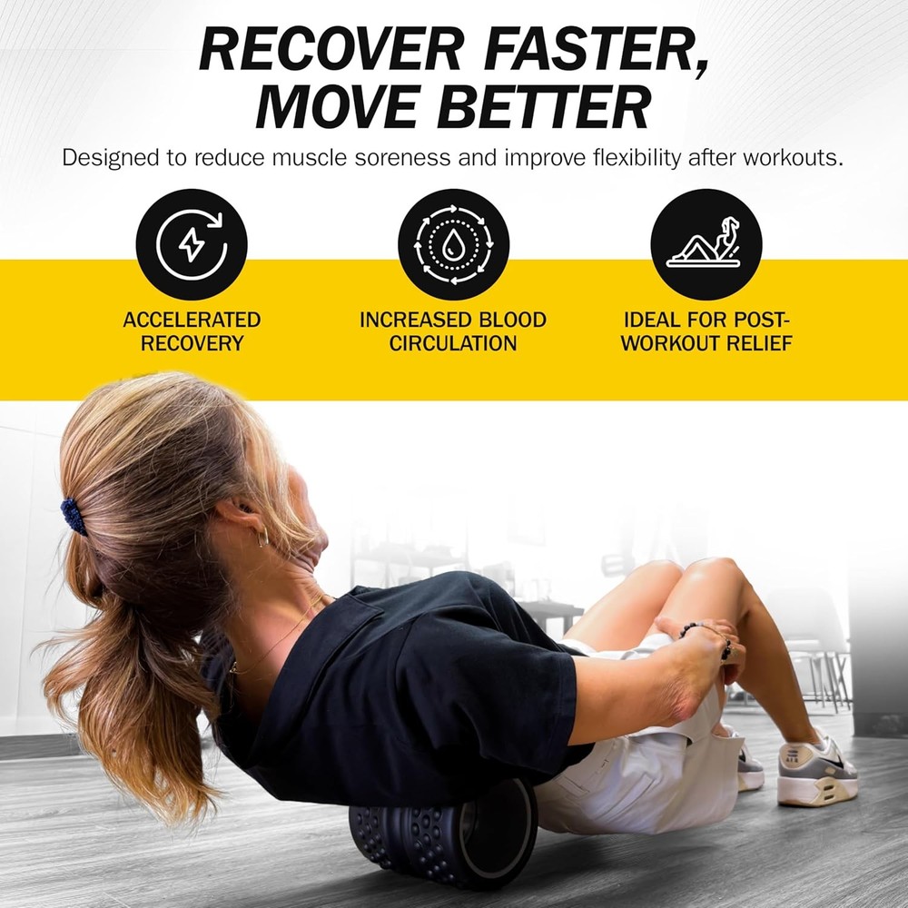 Rolflex SpineAline Back Roller – Muscle Rollers Deep Tissue Spine Alignment To