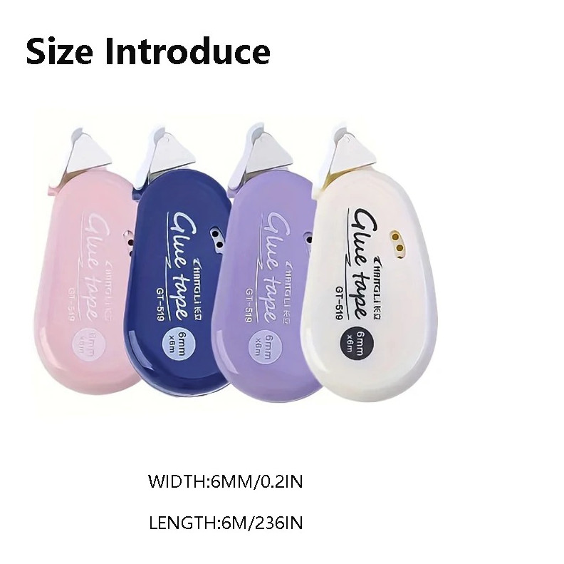 4pcs Double Sided Adhesive Dots Glue Tape for Crafts Scrapbooking - NEW